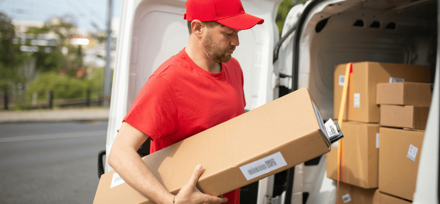 Imagem de um motorista e entregador de mercadoria - Regularize seu negócio